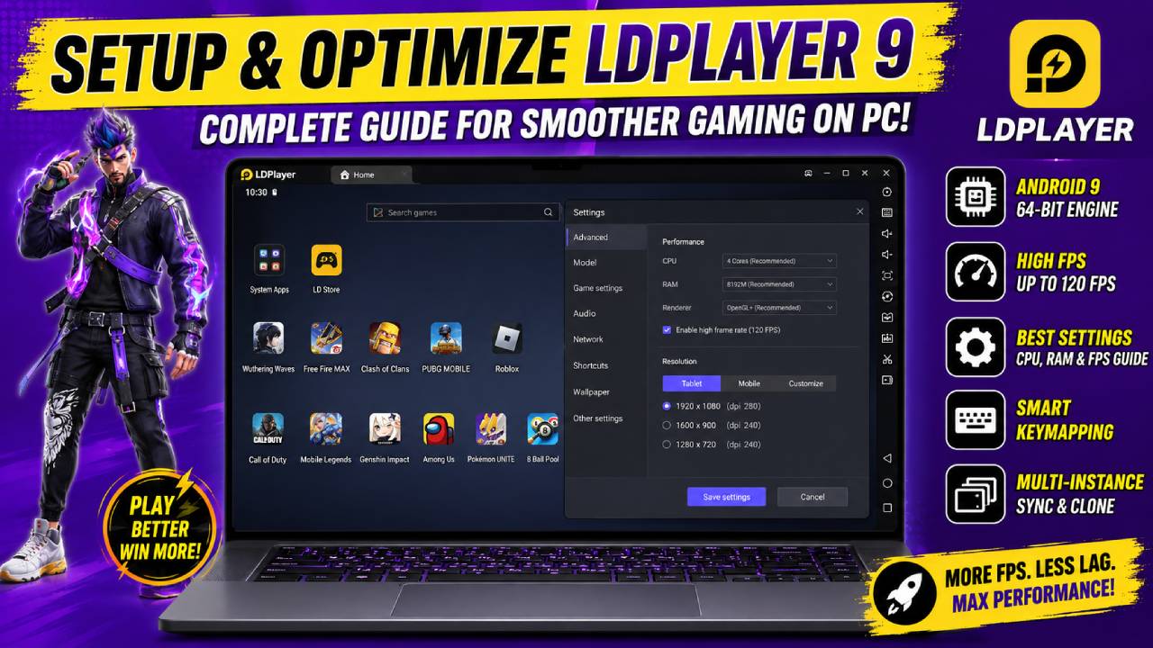 ldplayer 9 32 bit pc setup optimization